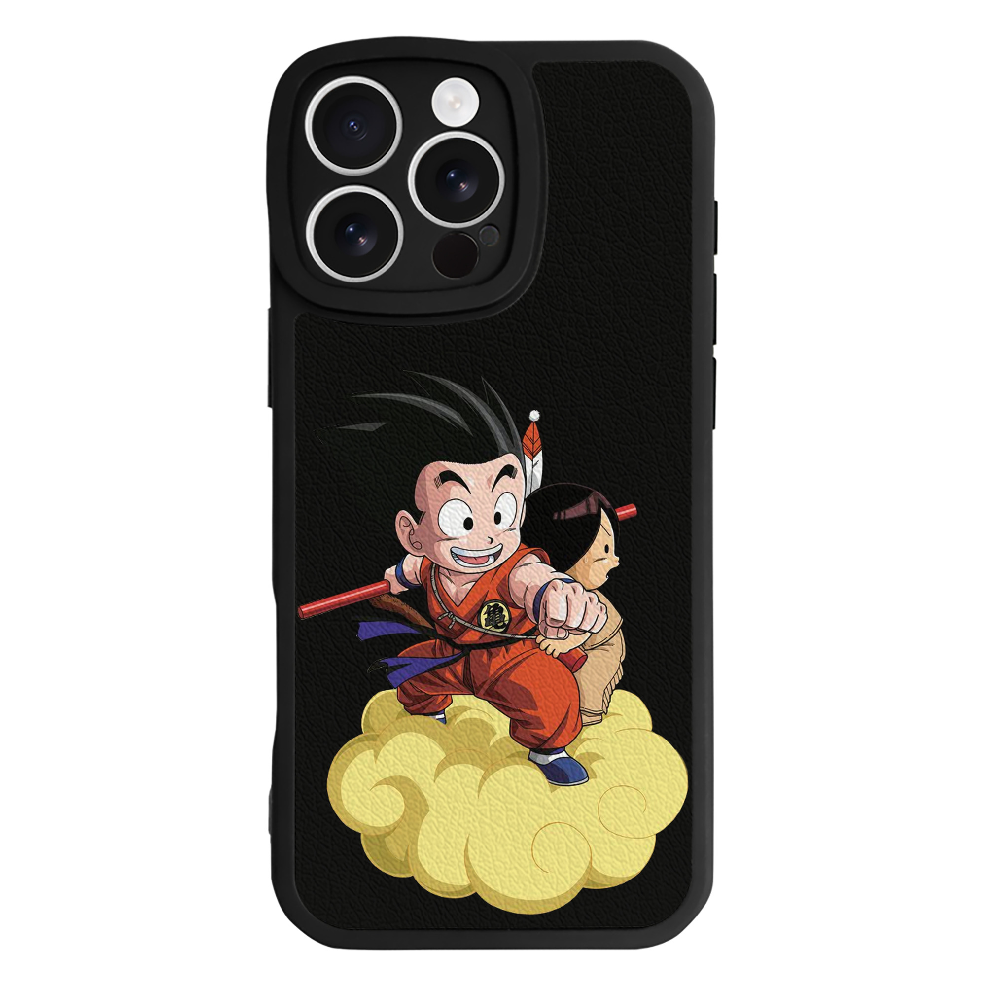 （画像用） ドラゴンボール 孫悟空（そん ごくう）Son Goku カカロット DRAGON BALL Kakarotto 【iPhone 16シリーズ対応】シリコンスマホケース（レザー調） 材質：シリコン